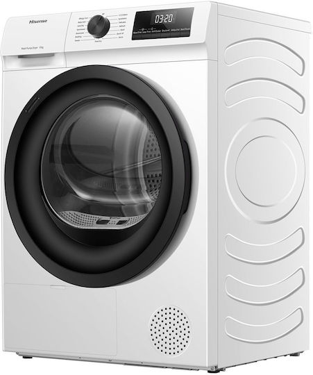 Hisense DHQE800BW2 Uscător de rufe 8kg cu pompă de căldură