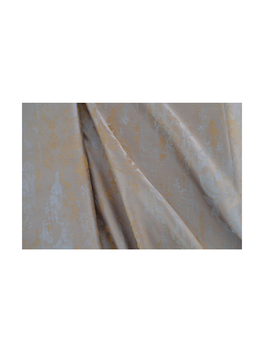 Saray Home Κουρτίνα με Τρέσα Μπεζ / Λαδί 280x300εκ.