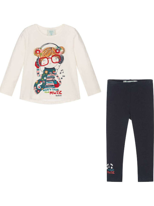 Kids' Set with Leggings Winter 2pcs Ecru