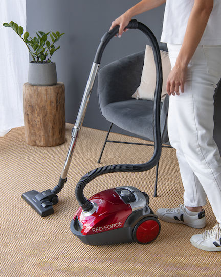 Izzy AC1108 Vacuum Cleaner 700W Bagged 4lt Red