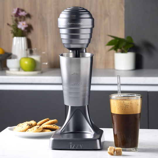 Izzy Caffeccino F-120 Milk Frother Tabletop 120W with 2 Speed Level Inox