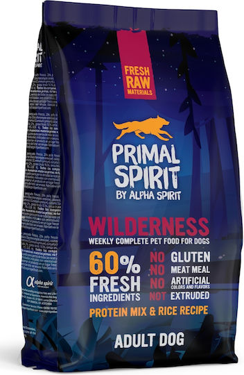 Alpha Spirit 1кг Суха Храна за Кучета с Месо, Риба и Ориз