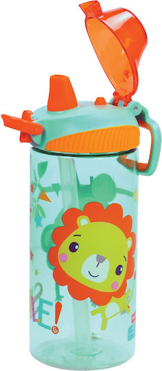 Fisher Price Smile Πλαστικό Παιδικό Παγούρι Θερμός με Καλαμάκι Tritan Fisher Price Smile 450ml