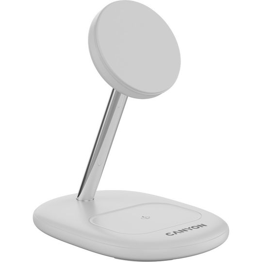 Canyon Ασύρματος Φορτιστής (Qi Pad) 15W Λευκός (CNS-WCS205WW/A)