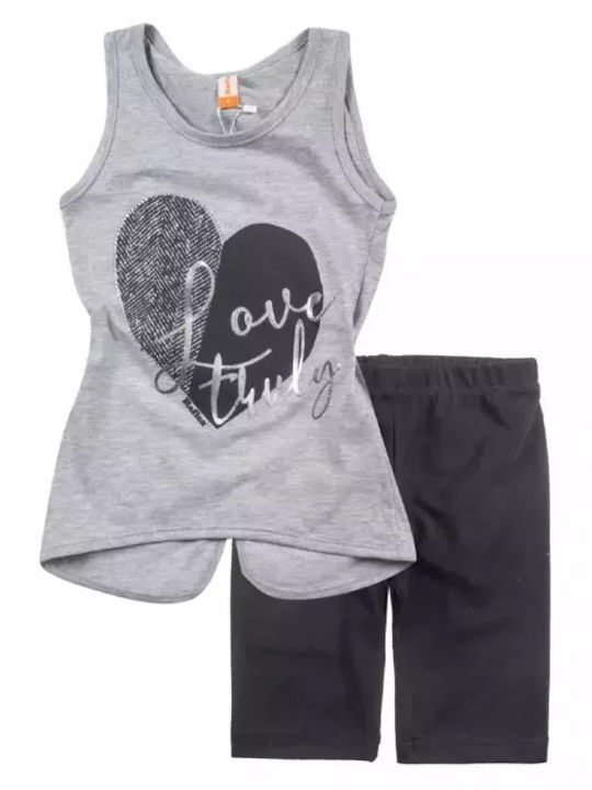 Kinder-Set mit Leggings Sommer 2Stück Gray