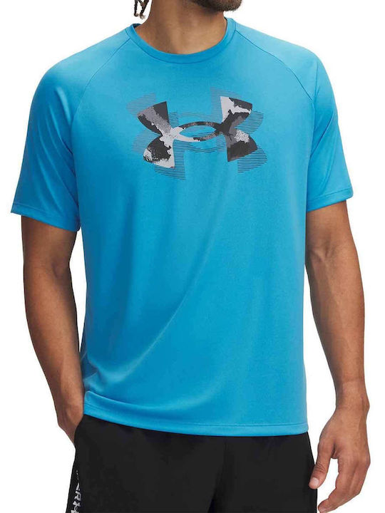 Αθλητικό T-shirt Γαλαζιο