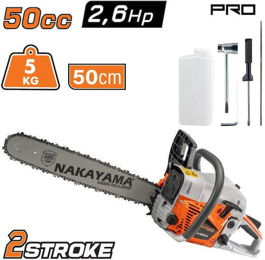 Nakayama PC5600 Gasoline Chainsaw 5.5kg with Blade 50cm and Easy Start