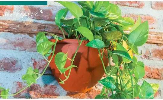 Serinova Waterdrop Serinova Γλάστρα Πλαστική Terracotta 29.5x17.5x17.5εκ.