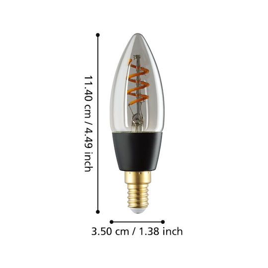 Eglo Смарт крушка LED за фасунга E14 и форма C35 топло бяло