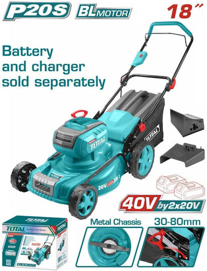 Total Μηχανή Γκαζόν Μπαταρίας 20V Solo