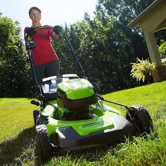 Greenworks GD60LM46HPK4 Μηχανή Γκαζόν Μπαταρίας 60V