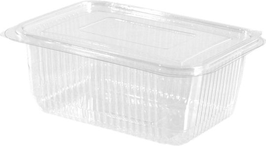 Disposable Plastic PET Tableware for Cold 1000ml Transparent 100pcs