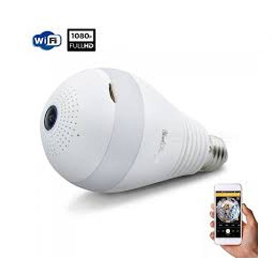 Hidden Camera WiFi Lamp with Memory Card Slot