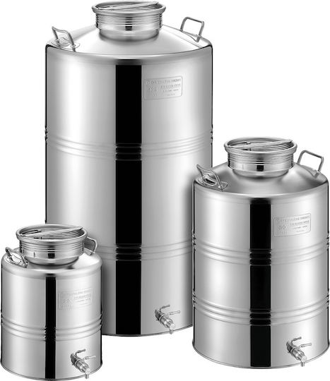 Tre.I Recipient din Oțel Inoxidabil Open Top / Flat Bottom 50lt 15008