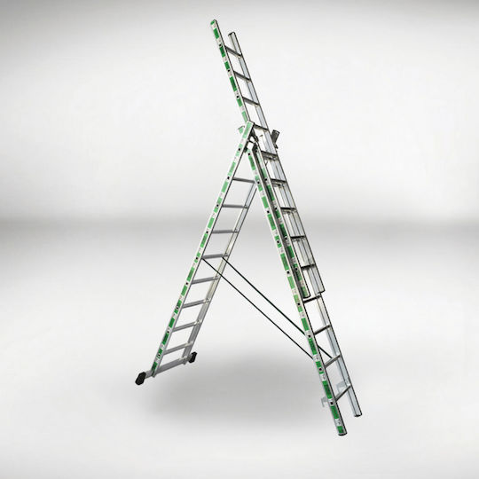 Pankoskal Professionelle Dreifach Kombinationsleiter Aluminium