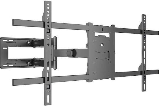 Multibrackets M Universal Телевизионна Стойка За Стена С Удължително Рамо До 75" И 40кг