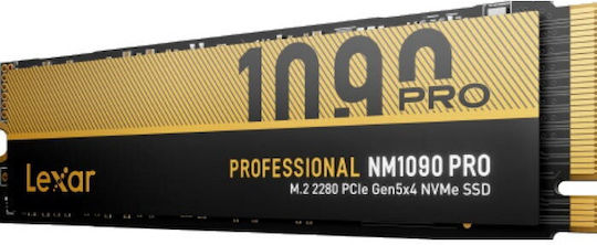 Lexar NM1090 Pro SSD 4TB τύπου M.2 με σύνδεση PCI Express 5.0 (PS5 Compatible) LNM109P004T-RNNNG