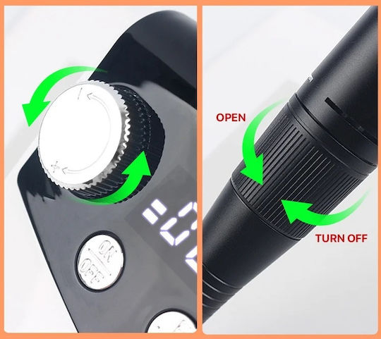 Battery Nail Drill 20W Orange
