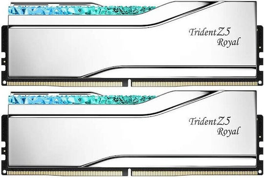 G.Skill Trident Z5 Royal RGB DDR5 32GB RAM with 2x16GB Modules and Speed 7600 for Desktop