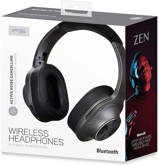 Platinet ΖΕΝ FH0930AG Wireless / Wired Over Ear Headphones with 25 hours of Operation Black