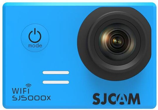SJCAM SJ5000X 32GB Action Camera 4K Ultra HD Underwater (with Case) with Screen 2" and Wi-Fi Blue
