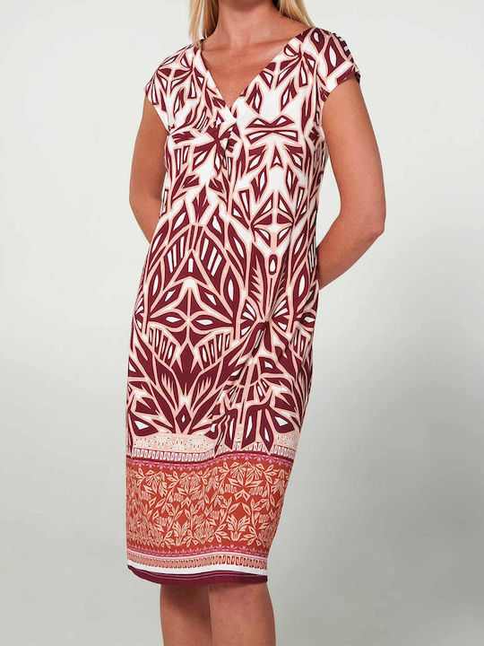 Summer Midi Dress Red Rhodon