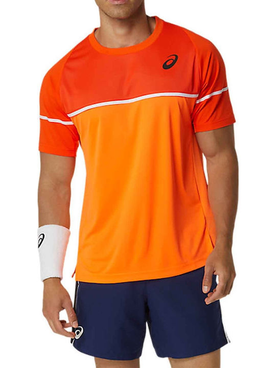 ASICS 2041A292-800 Men's Orange Tennis Shirt