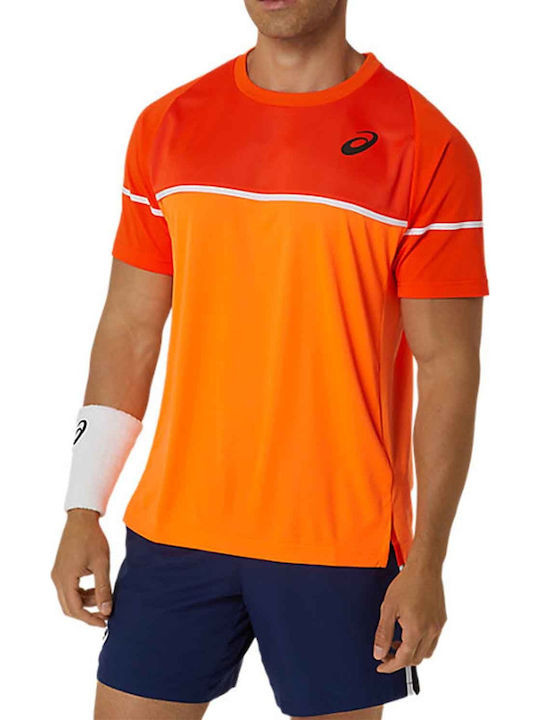 ASICS 2041A292-800 Men's Orange Tennis Shirt