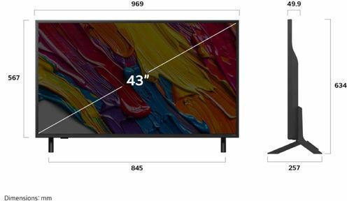 LG Smart Television 43" 4K UHD QNED AI QNED82 HDR (2025)