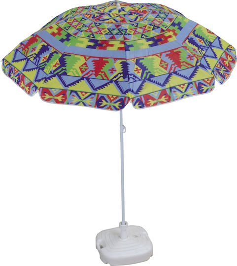 Summer Club Folding Beach Umbrella Diameter 2m Multicolour