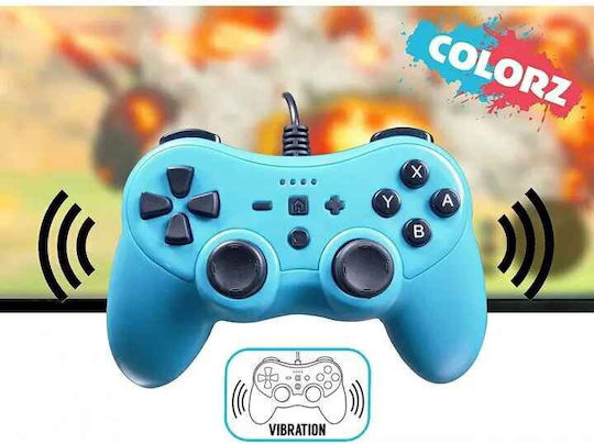 Subsonic Colorz Ενσύρματο Gamepad για Switch Μπλε