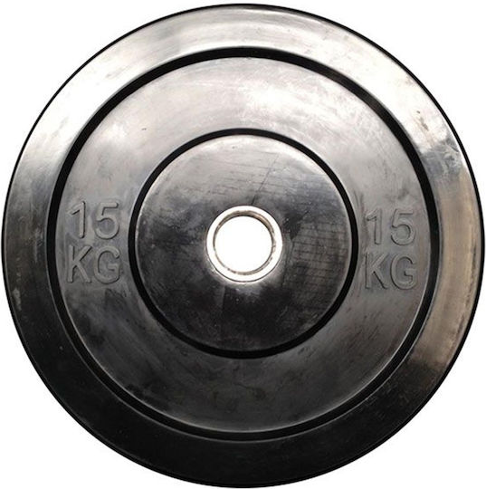 Optimum Set of Plates Olympic Type Rubber 1 x 15kg Φ50mm