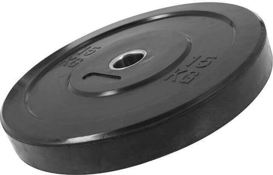 Optimum Set of Plates Olympic Type Rubber 1 x 15kg Φ50mm