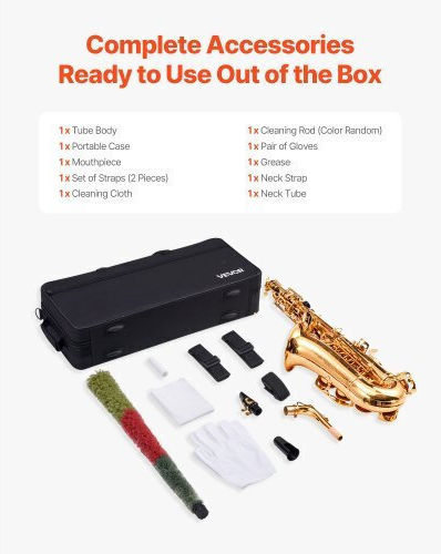 Vevor Alto Saxophone Eb Beginners Case Mouthpiece Wgskszyjedjsfjgju001v0