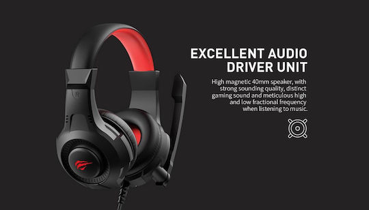 Havit H2031 Over Ear Gaming Headset με σύνδεση 3.5mm / USB