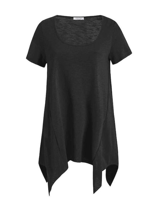 Women's Blouse Cotton Black