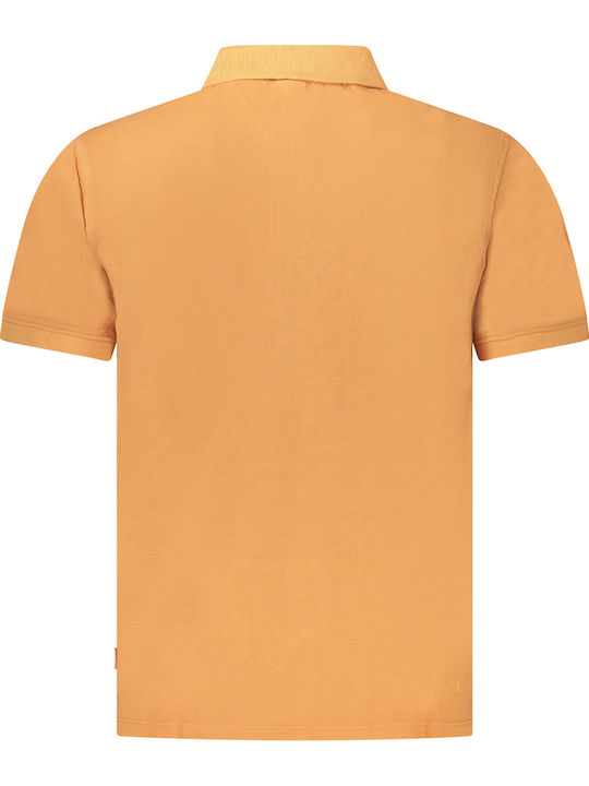 New Oliver Polo Herrenbluse Kurzarm Orange