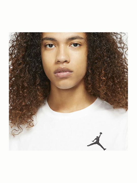 Jumpman Embroidered Αθλητικό T-shirt Λευκό