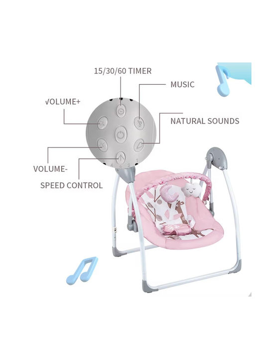 Elektrisch Baby Relax Schaukel mit Musik Καμηλοπάρδαλη