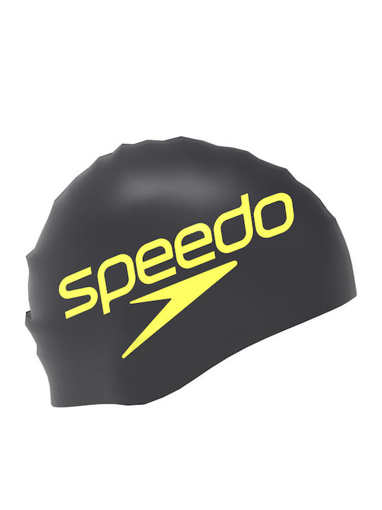 Speedo Cască din Silicon Imprimată Neagră cu Logo Suprapus