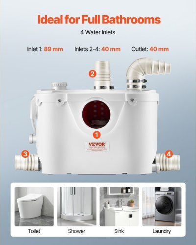 Vevor Ηλεκτρική Αντλία Επιφάνειας 500W