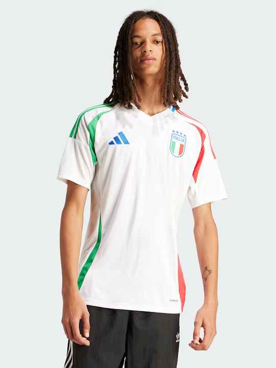Italy 24 Away Aeroready Спортна тениска Бял