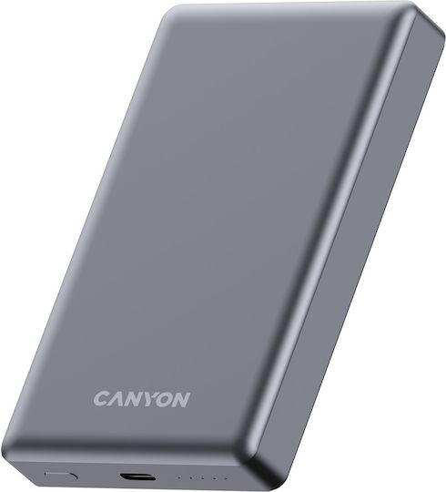 Canyon OnPower 510 MagSafe 10000mAh 20W με Θύρα USB-C Power Delivery Γκρι