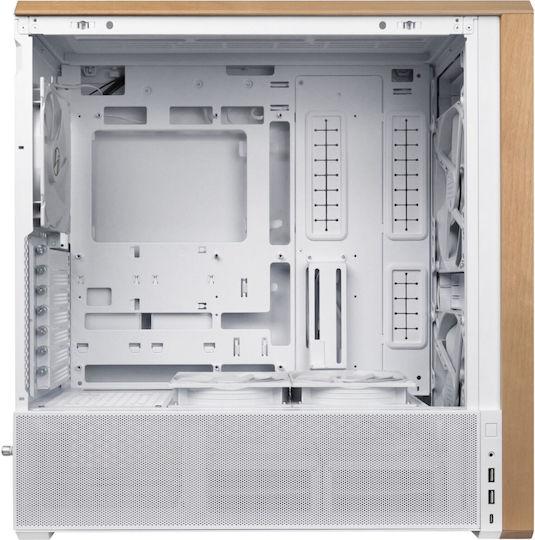 Lian Li Lancool 217 Gaming Midi Tower Computer Case with Side Window White
