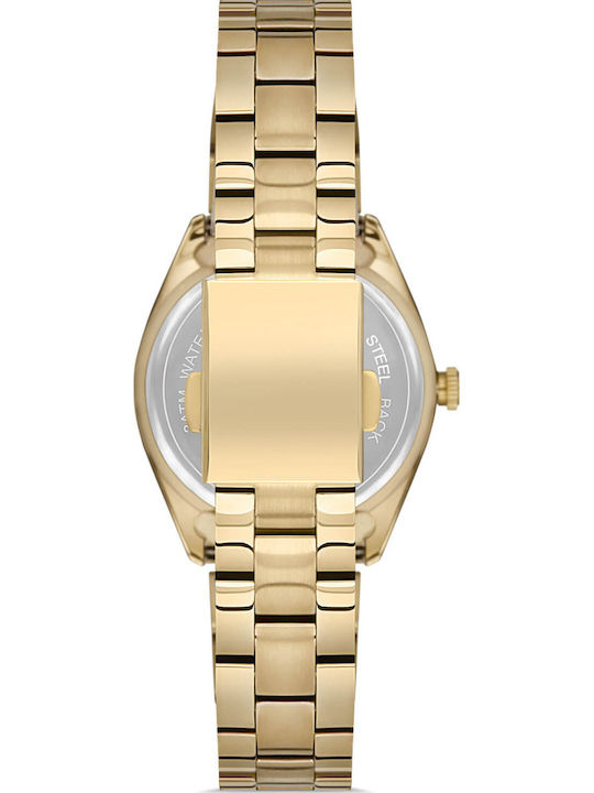 Ferro Men's Watch Battery with Pink Gold Metal Bracelet