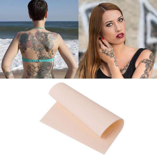 Set 10 Piele Artificială pentru Practică Piele pentru Micropigmentare Tatuaje Dublu Față 20 X 15 Cm Din Cauciuc