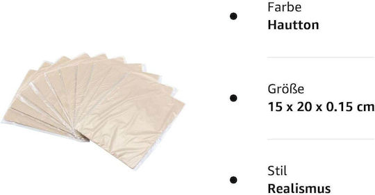 Set 10 Plăci Practice de Piele Artificială Pentru Tattoo Micropigmentare Cu Două Fete 20 Cm X 15 Cm