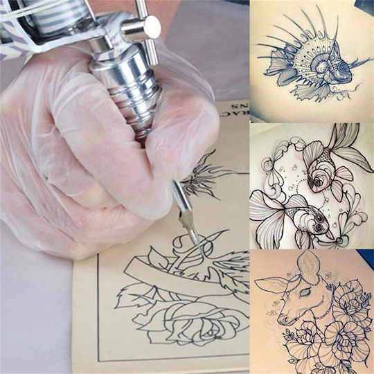 Set 10 Plăci Practice de Piele Artificială Pentru Tattoo Micropigmentare Cu Două Fete 20 Cm X 15 Cm