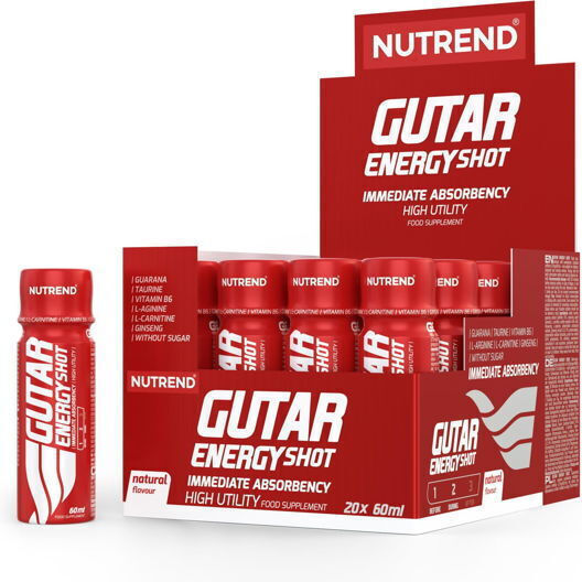 Nutrend Gutar Energy Shot Alte Suplimente Alimentare 20 x 3ml