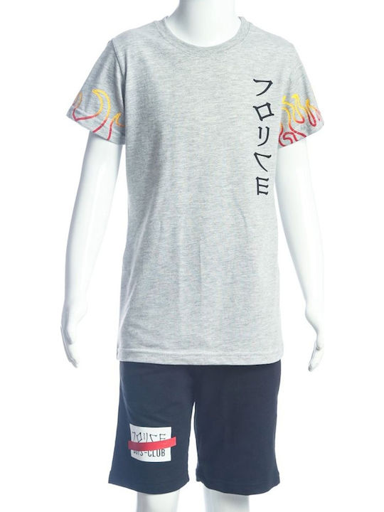 Kids' Set with Shorts Summer 2pcs Gray